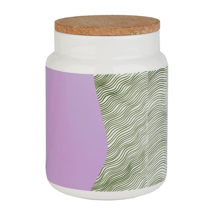 Gabriel Näkki jar 1.2 l - White-pink-green - Marimekko