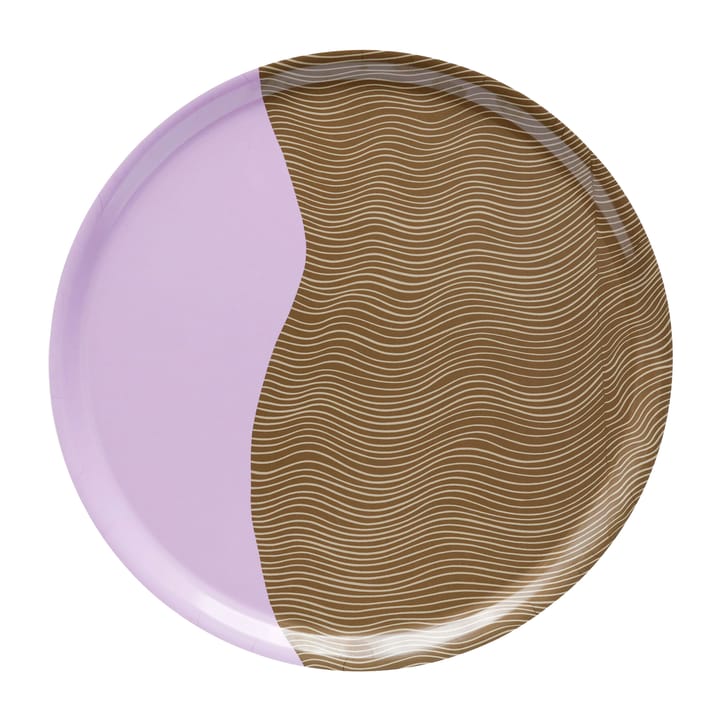 Gabriel Näkki tray Ø46 cm - Pink-brown - Marimekko
