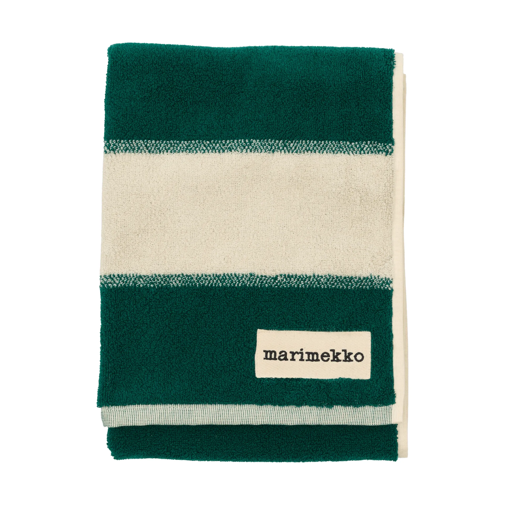 Galleria towel, Emerald-melon Marimekko