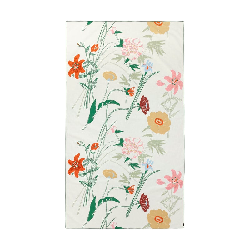 Marimekko Garden party tablecloth 145x250 cm White-green-orange-beige