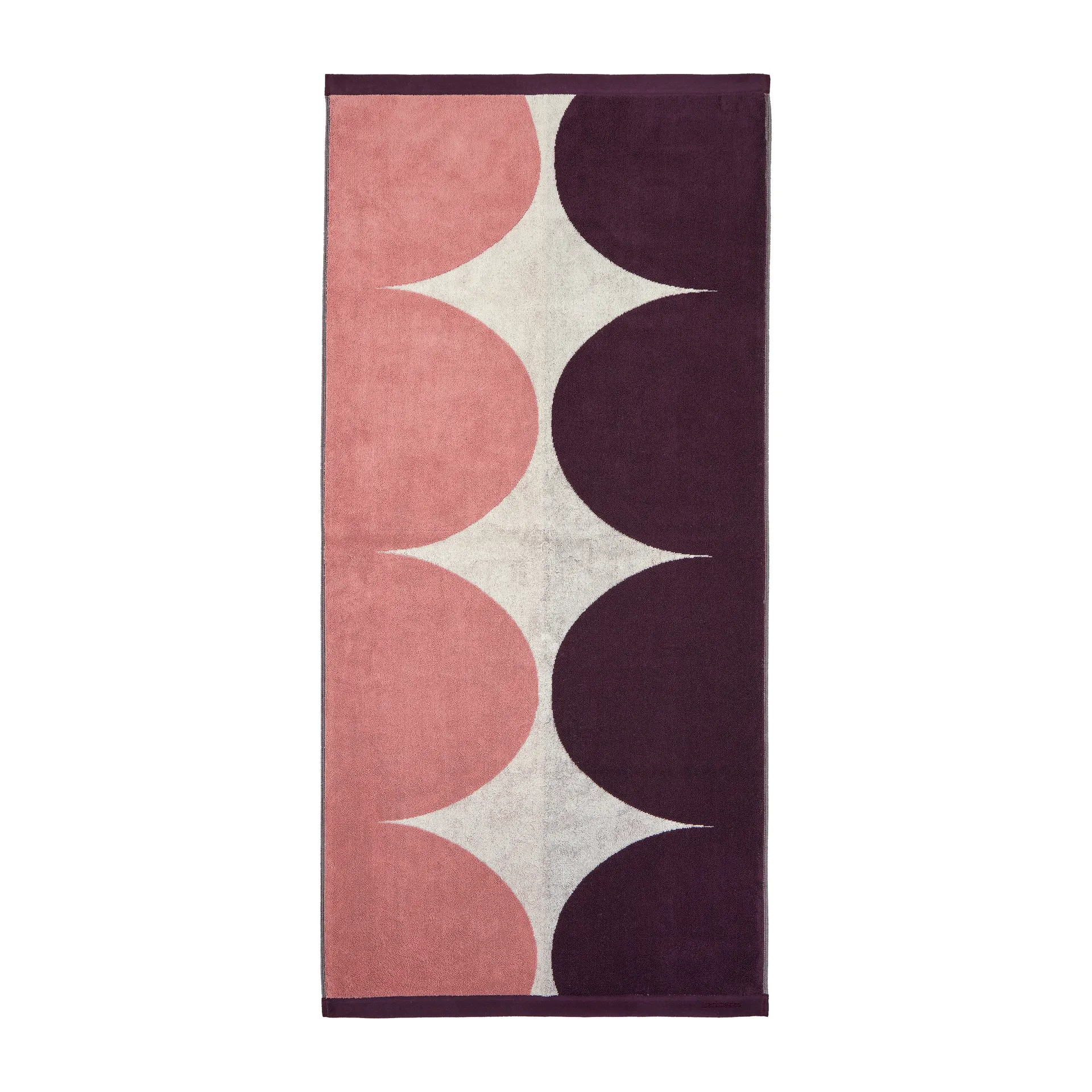 Härkä bath towel 150x70 cm, white-pink-red Marimekko