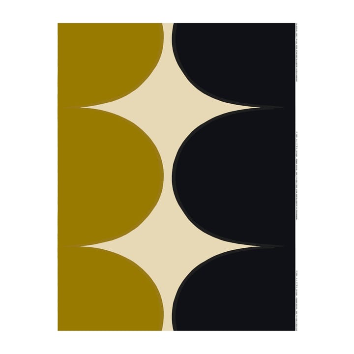 Härkä fabric, Beige-green-olive Marimekko