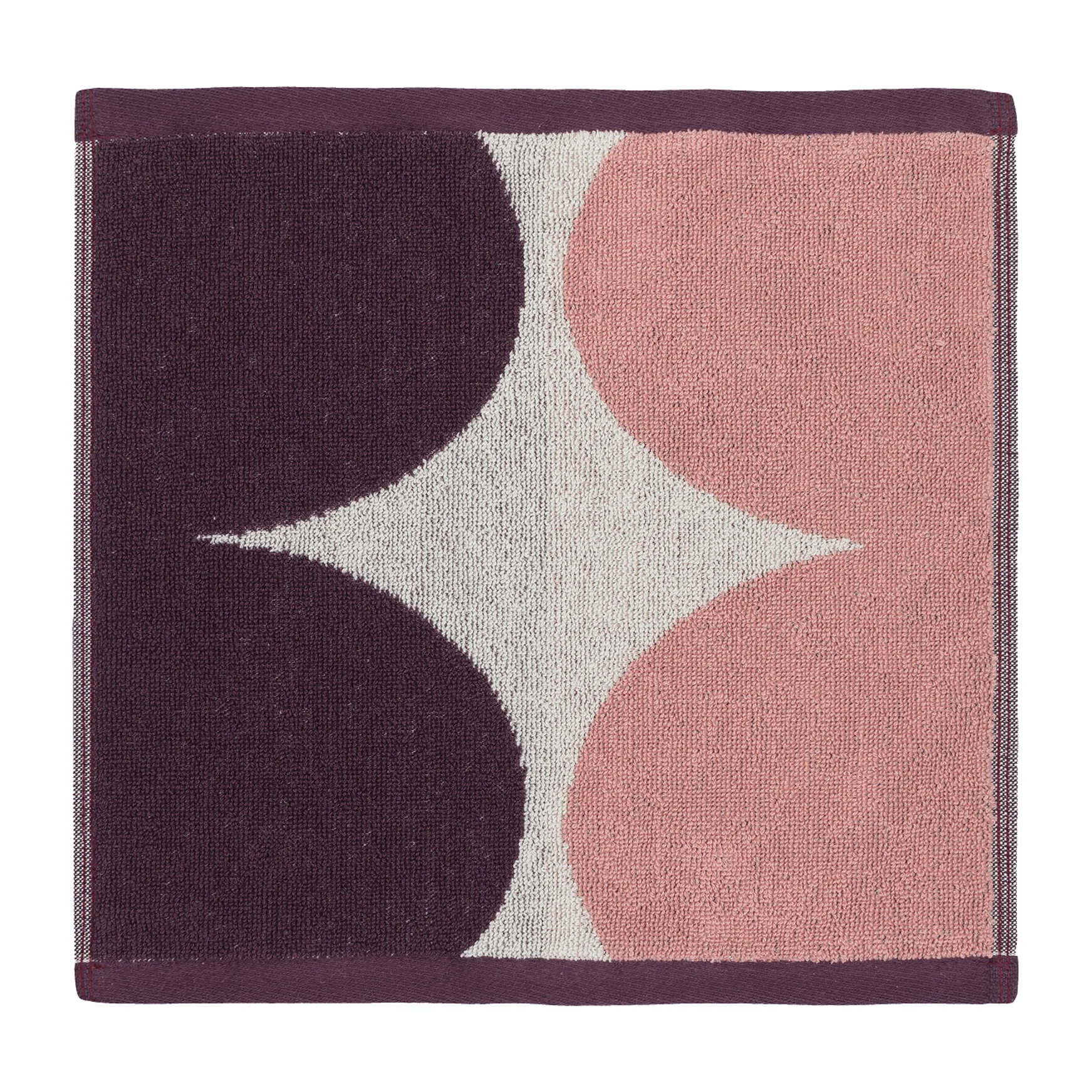 Härkä towel mini 30x30 cm, white-pink-red Marimekko