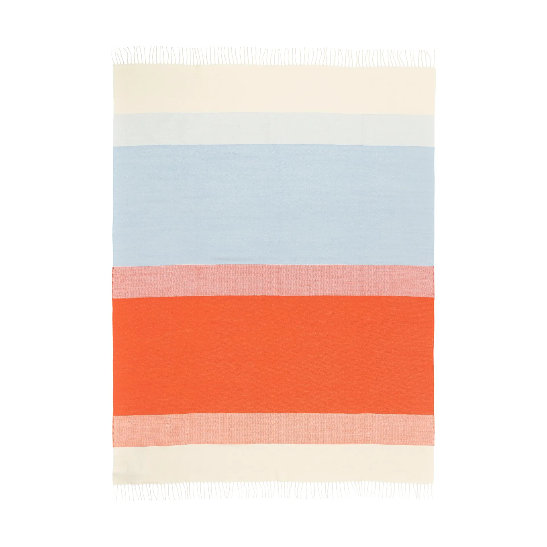 Hennika throw 120x180 cm, Orange-white-Light blue Marimekko