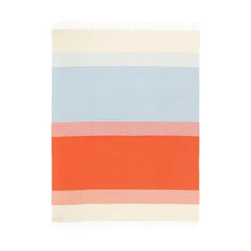 Hennika throw 120x180 cm - Orange-white-Light blue - Marimekko