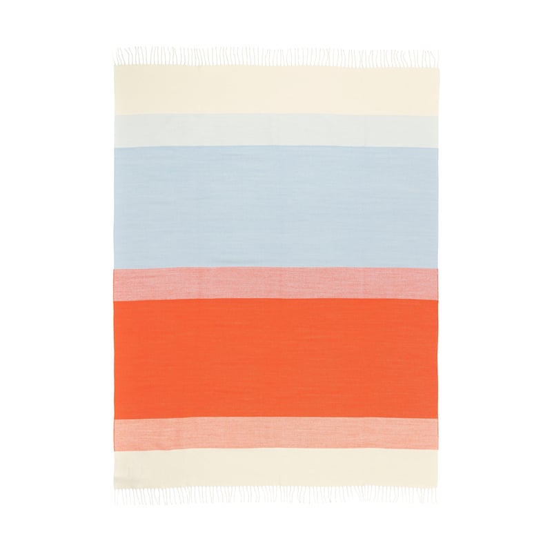 Marimekko Hennika throw 120x180 cm Orange-white-Light blue