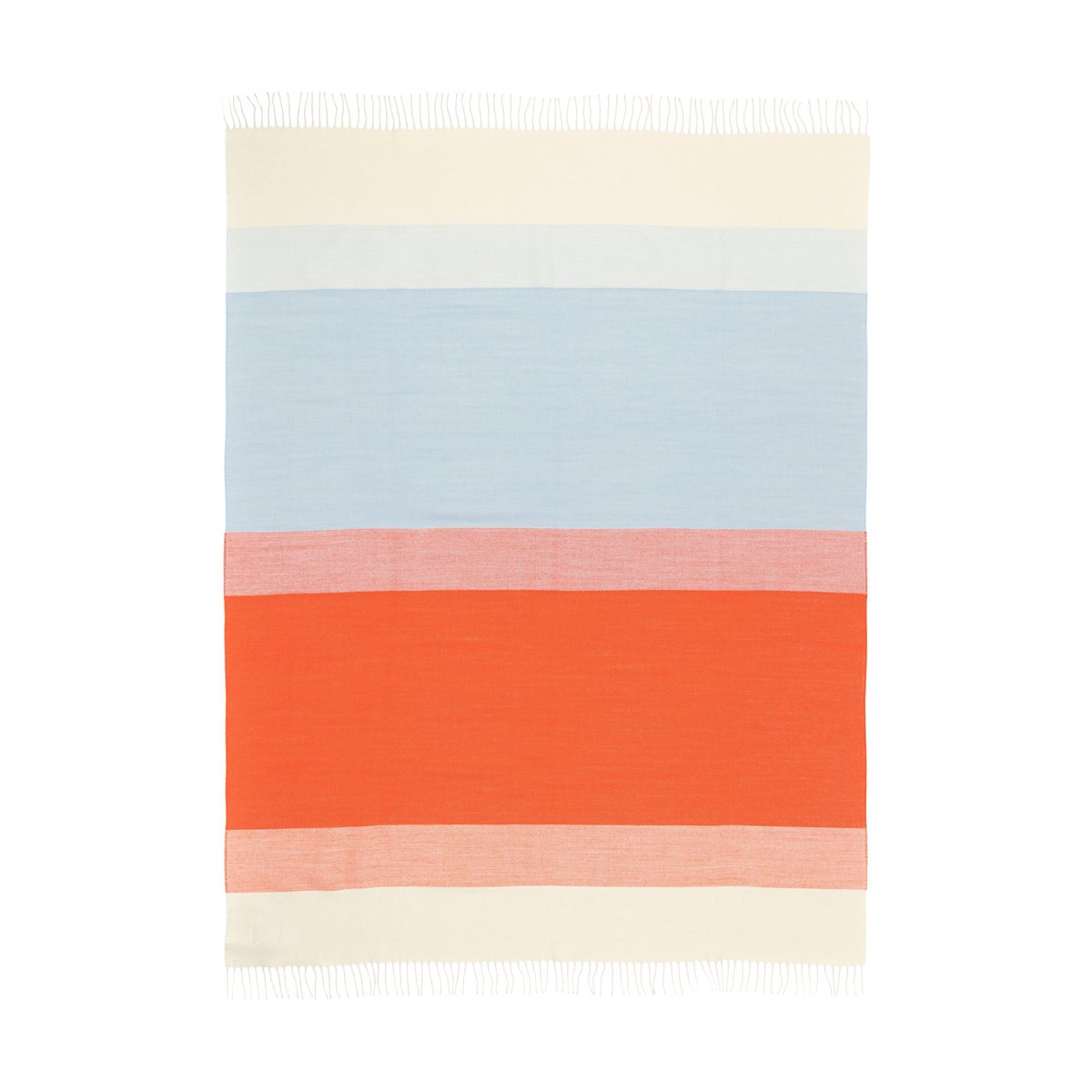Marimekko Hennika throw 120x180 cm Orange-white-Light blue