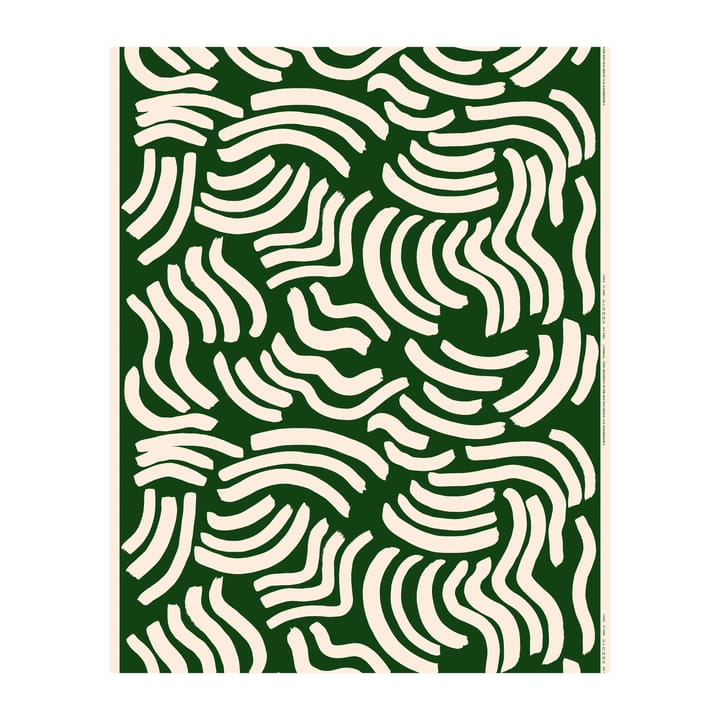 Hyräily wax tablecloth - Green-cotton - Marimekko