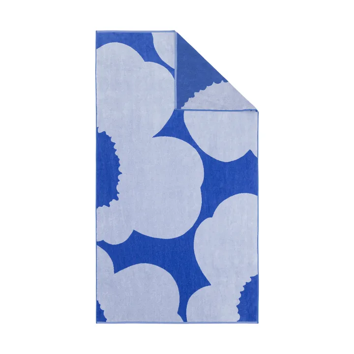 Iso Unikko bath towel - Blue-blue lilac, 100x180 cm - Marimekko
