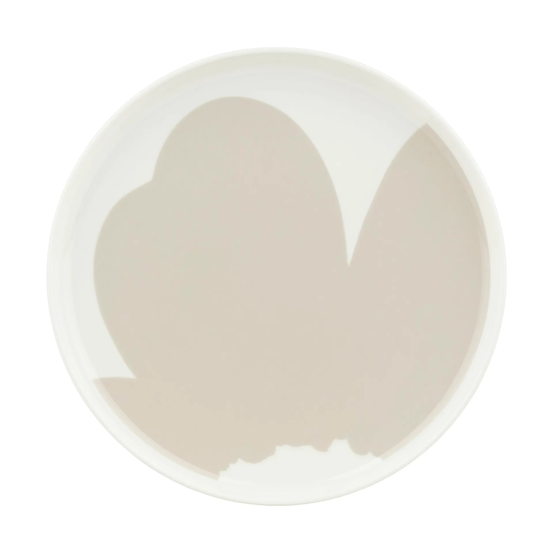 Iso Unikko dinner plate Ø25 cm, White-straw Marimekko