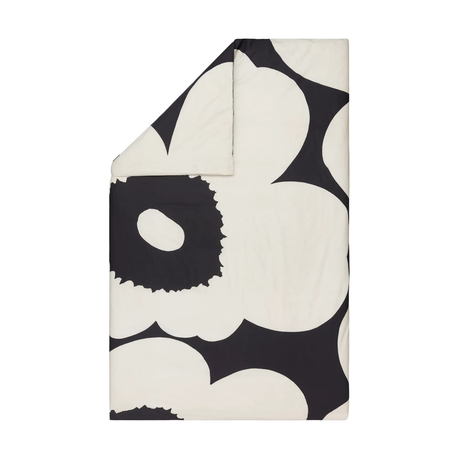 Iso Unikko duvet cover 150x210 cm, Charcoal-off white Marimekko