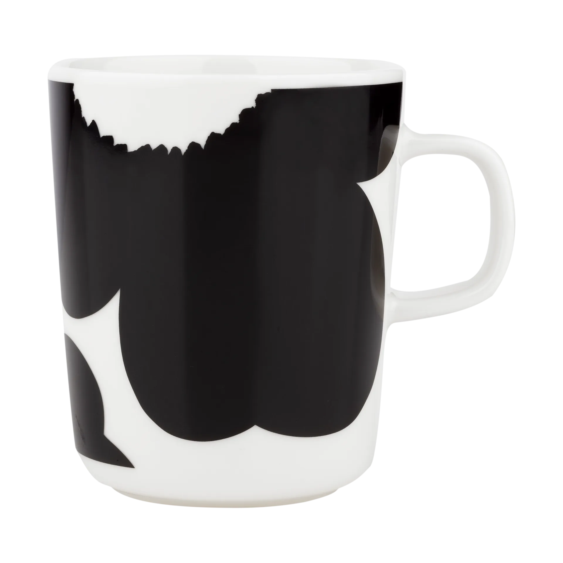 Iso Unikko mug 25 cl, White-black Marimekko