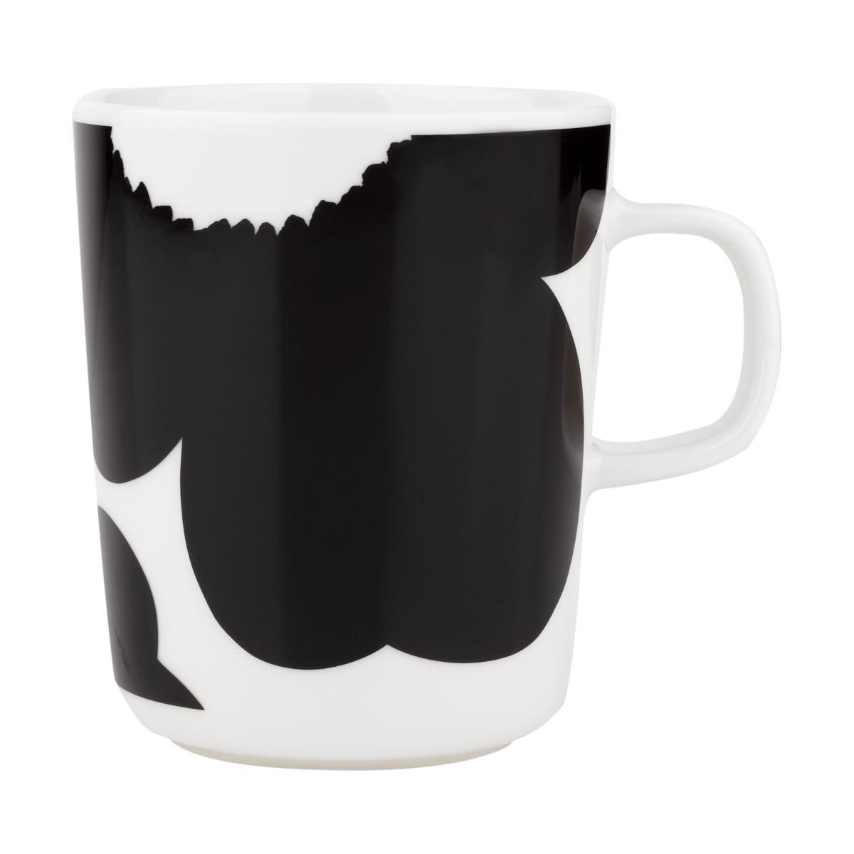 Marimekko Iso Unikko mug 25 cl White-black | Scandinavian Design | Coffee cups | Black