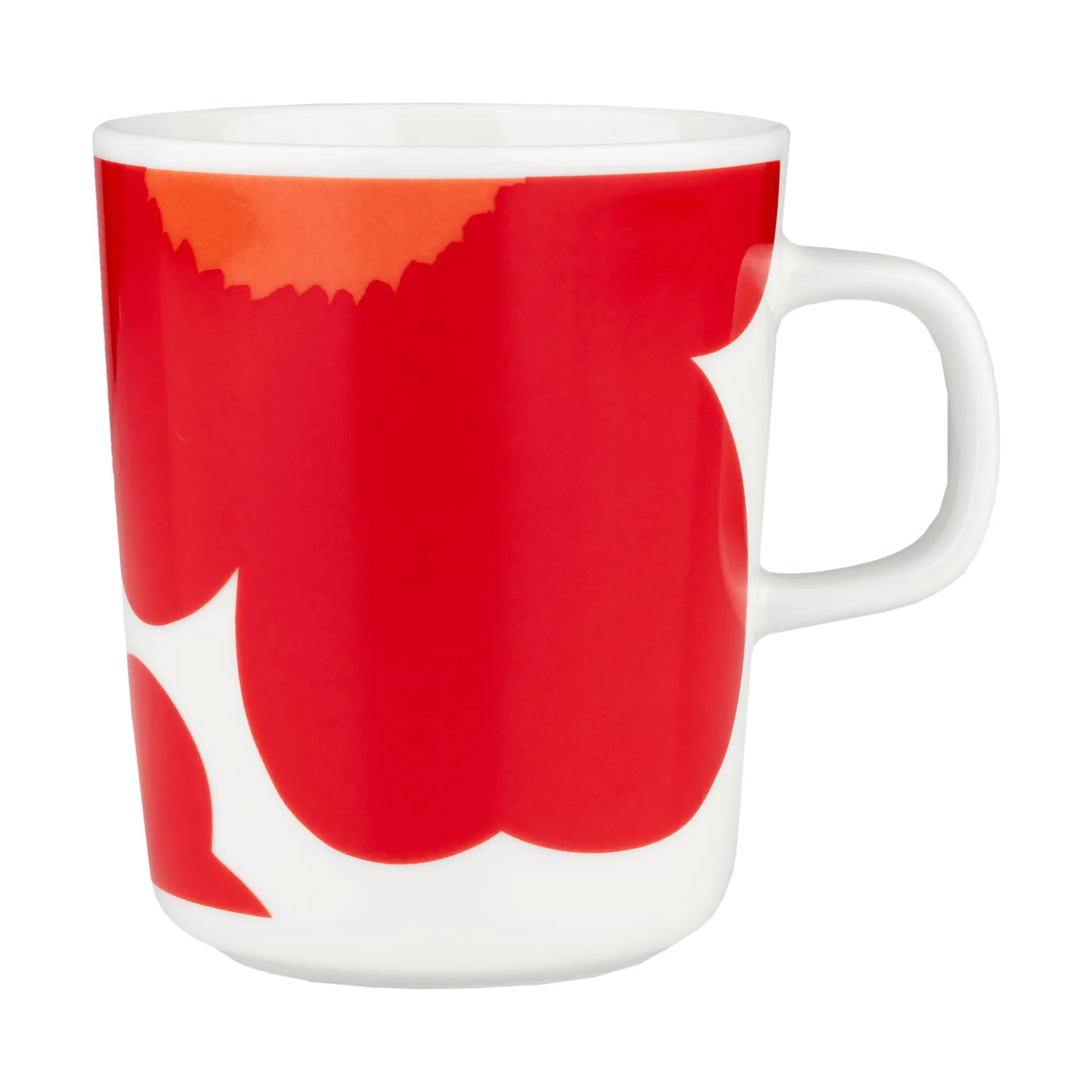 Iso Unikko mug 25 cl, White-red Marimekko