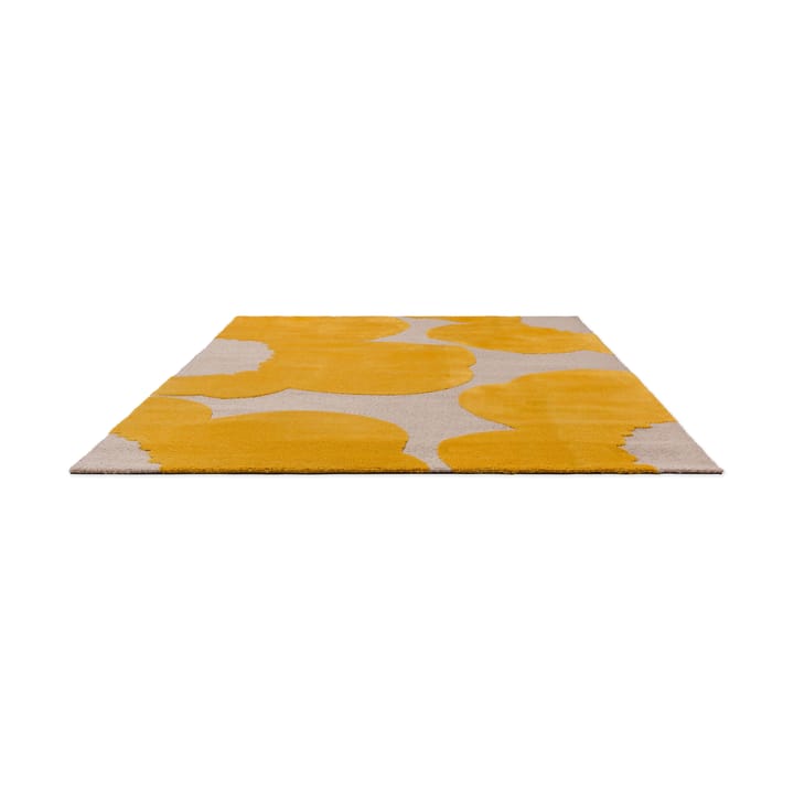 Iso Unikko wool rug - Yellow, 140x200 cm - Marimekko