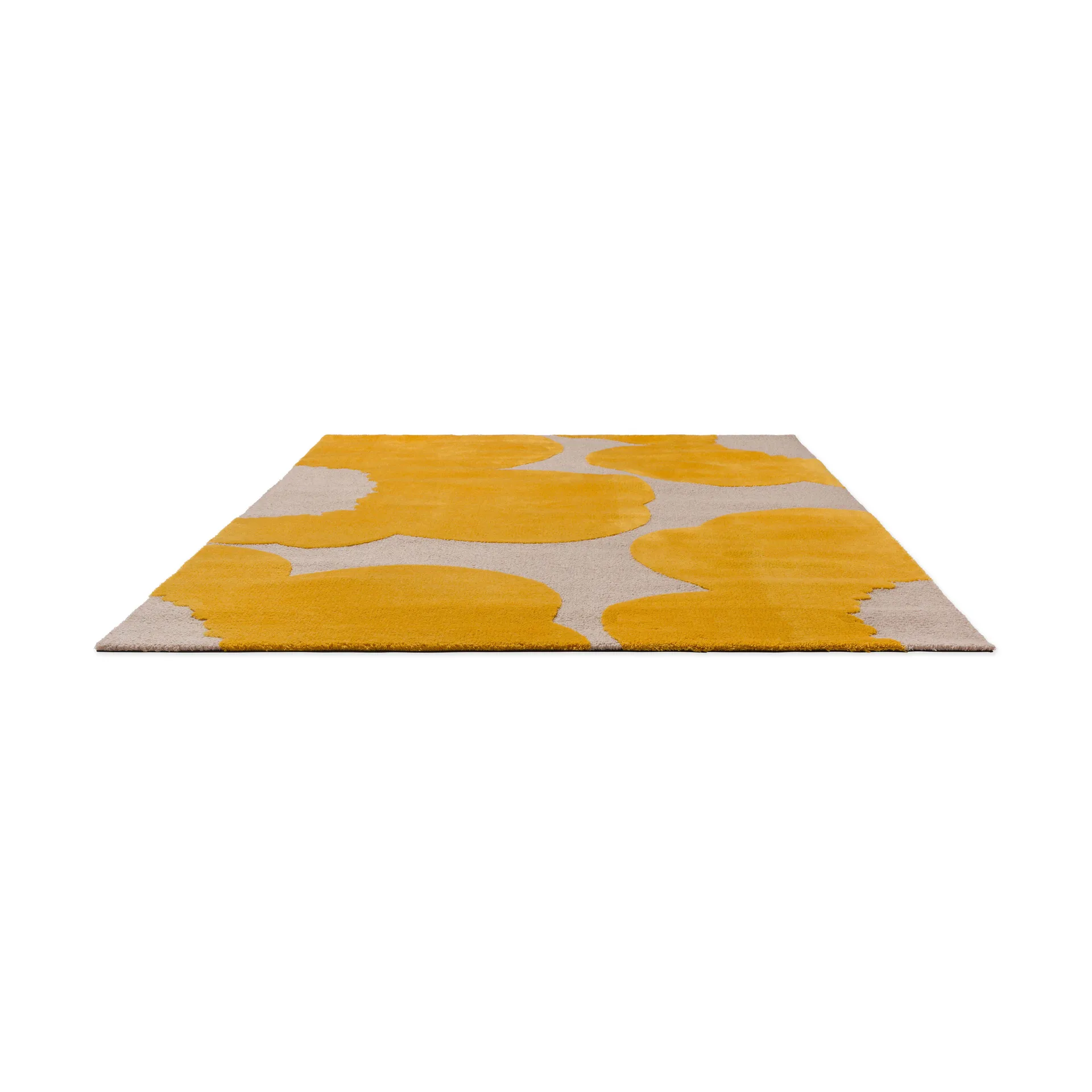 Iso Unikko wool rug, Yellow, 200x300 cm Marimekko