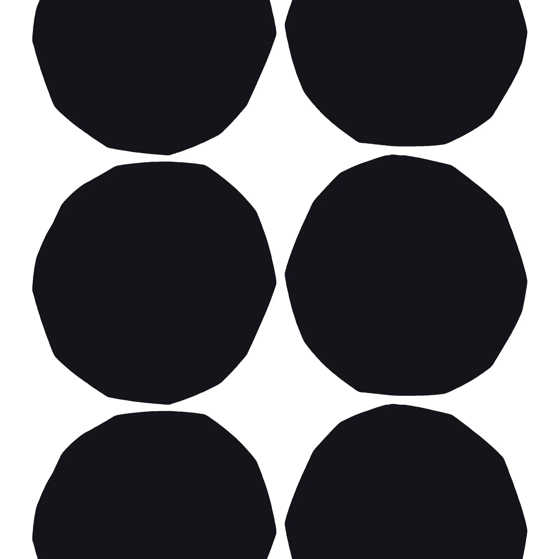 Isot Kivet fabric, black-white Marimekko