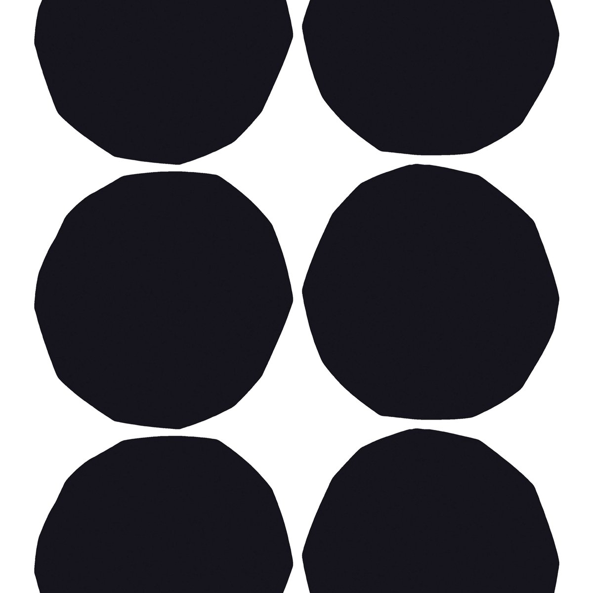 Marimekko Isot Kivet fabric black-white | Scandinavian Design | Fabric by the metre | Black