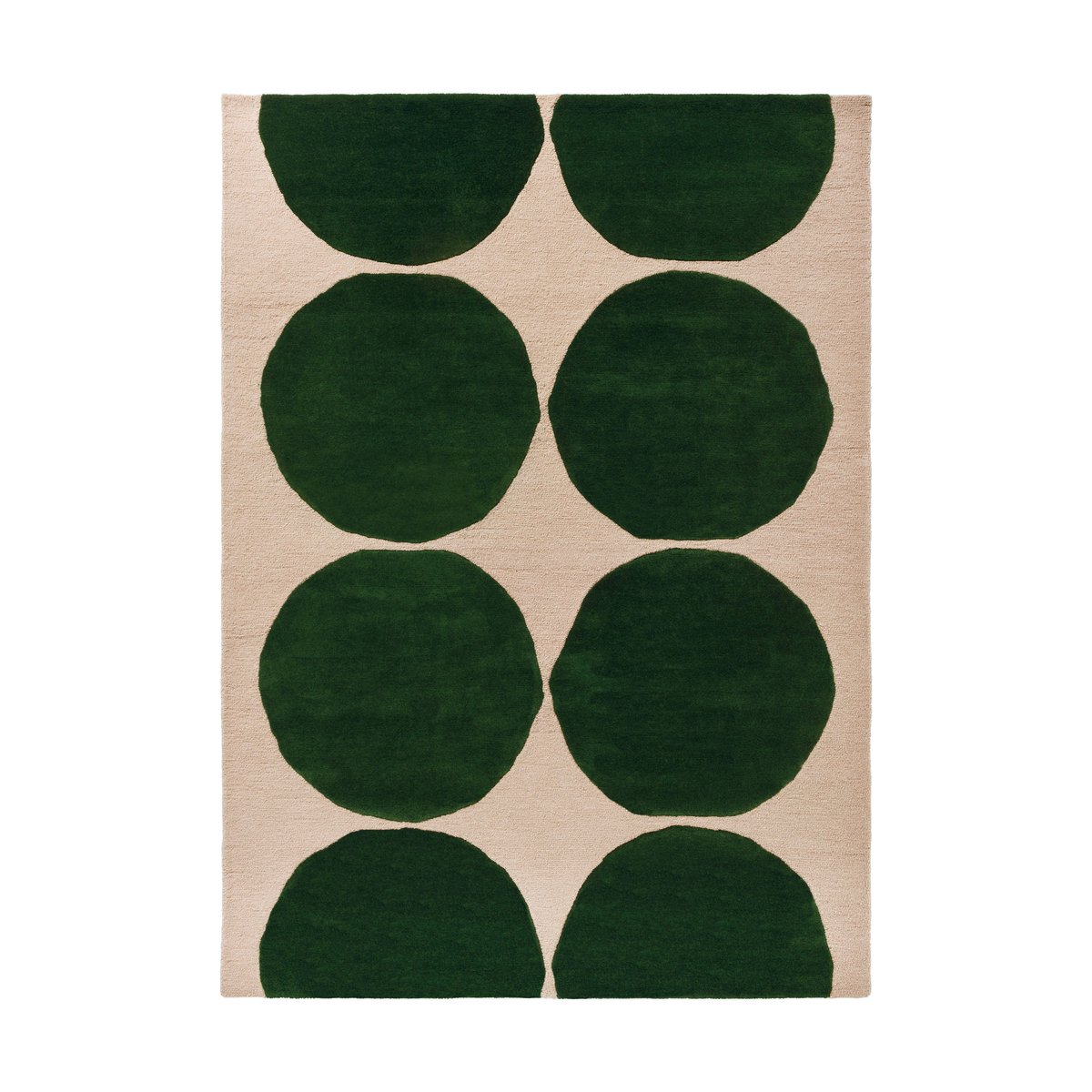 Marimekko Isot Kivet wool rug Green, 140x200 cm | Scandinavian Design | Wool rugs | Green