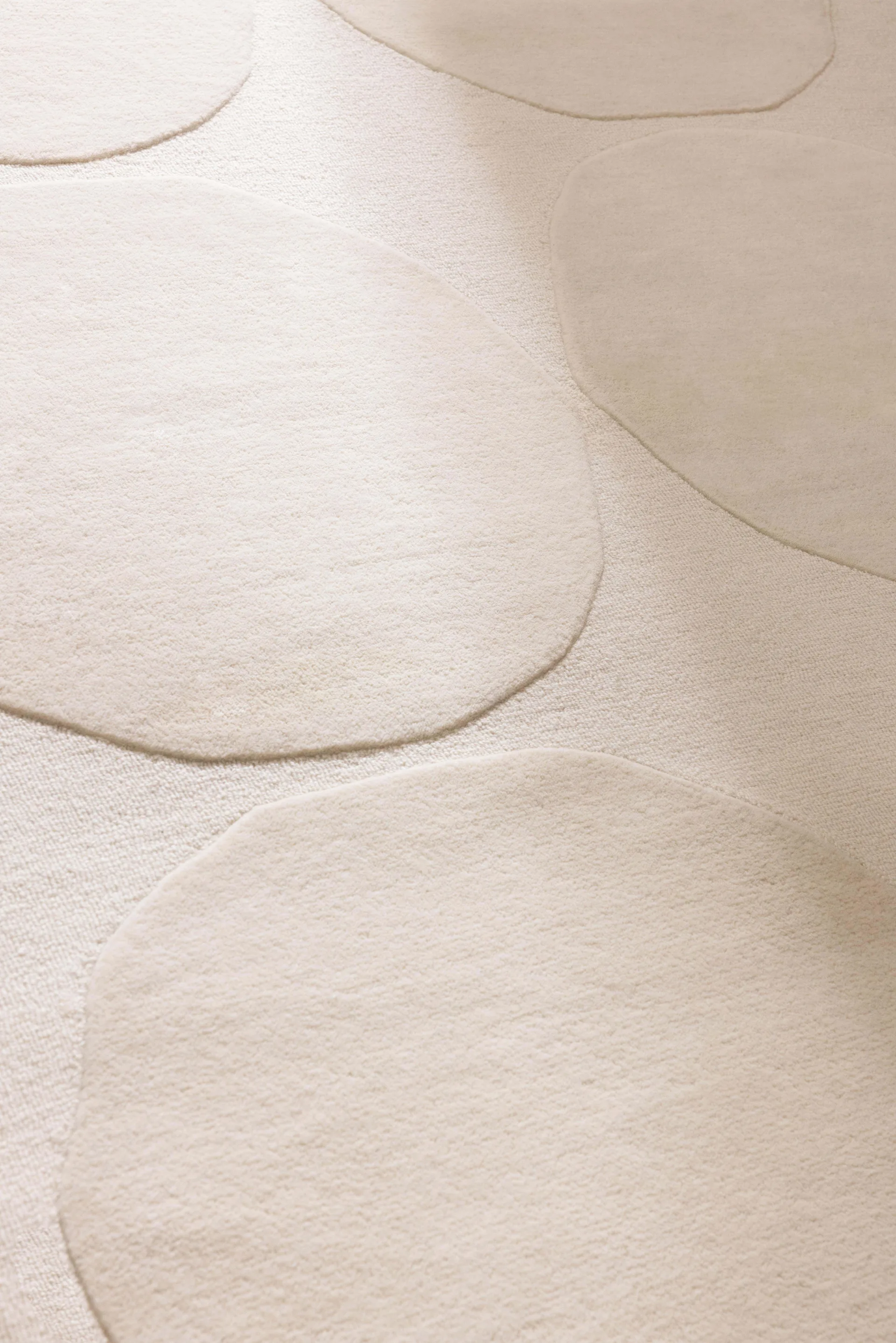 Isot Kivet wool rug, Natural white, 200x280 cm Marimekko