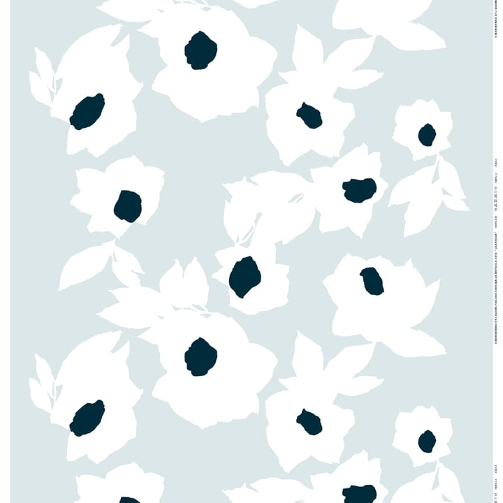 Jäärouva fabric - grey-white-dark blue - Marimekko