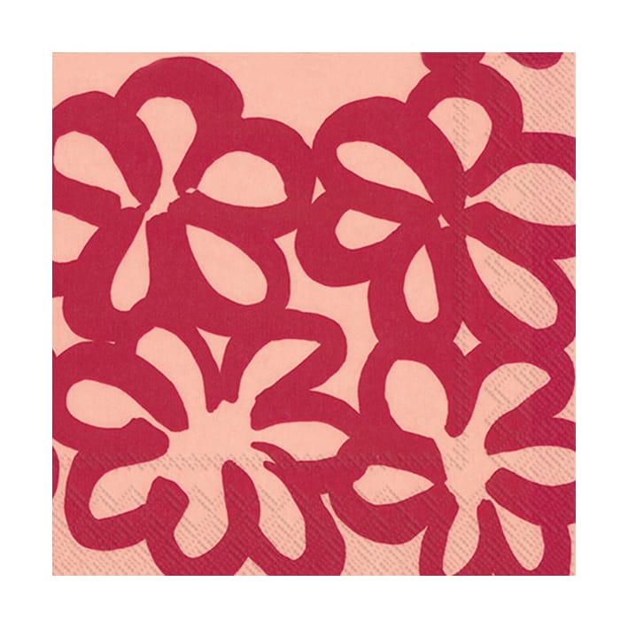 Jättikukka napkins 33x33 cm 20-pack - Rose - Marimekko