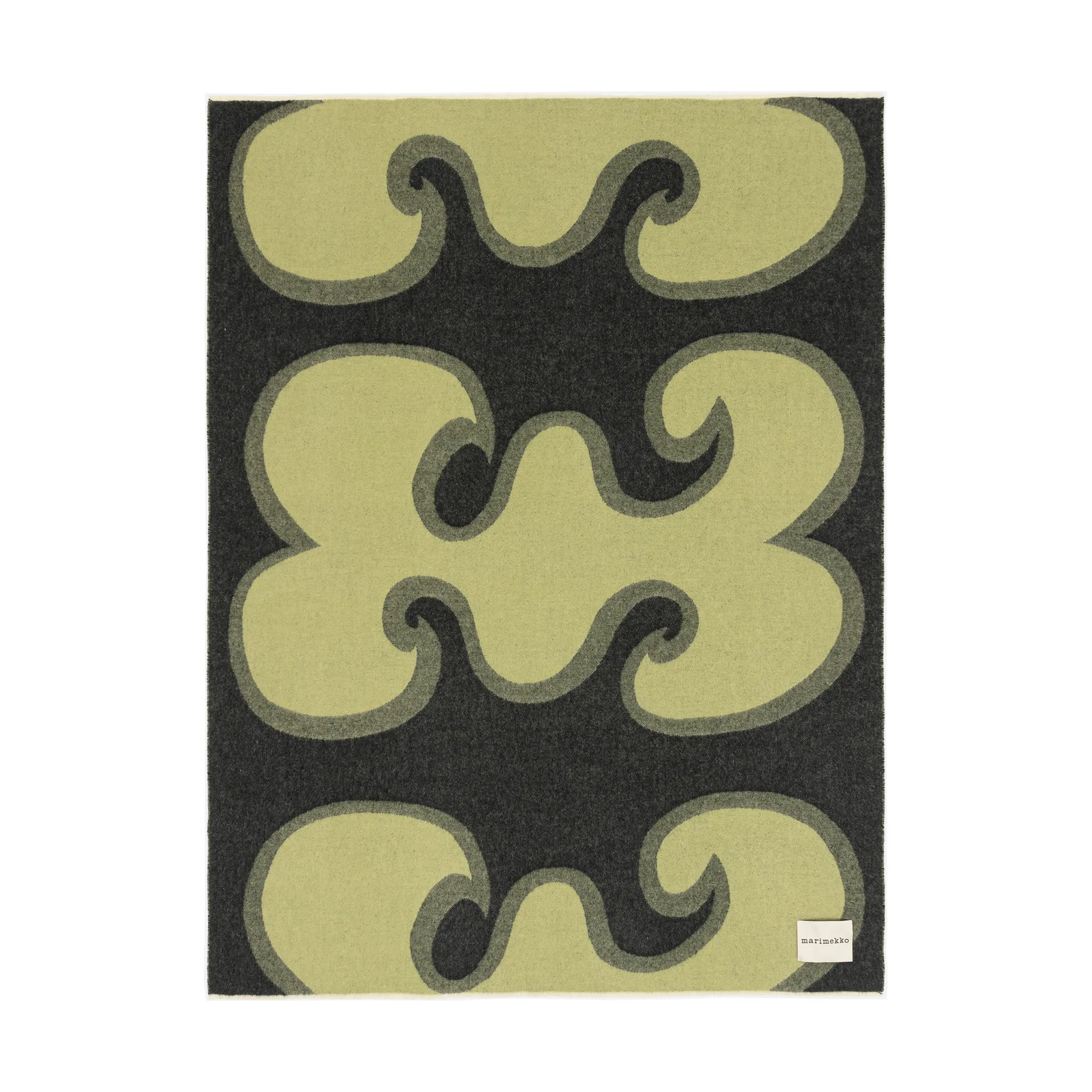 Jokeri throw 130x170 cm, Dark green-pear Marimekko