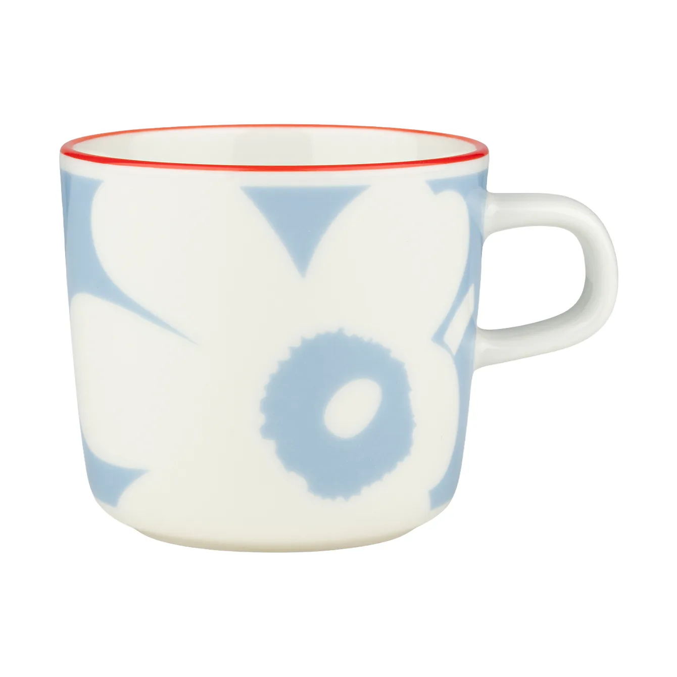 Juhla Unikko coffee cup 20 cl, White-light blue-orange red Marimekko