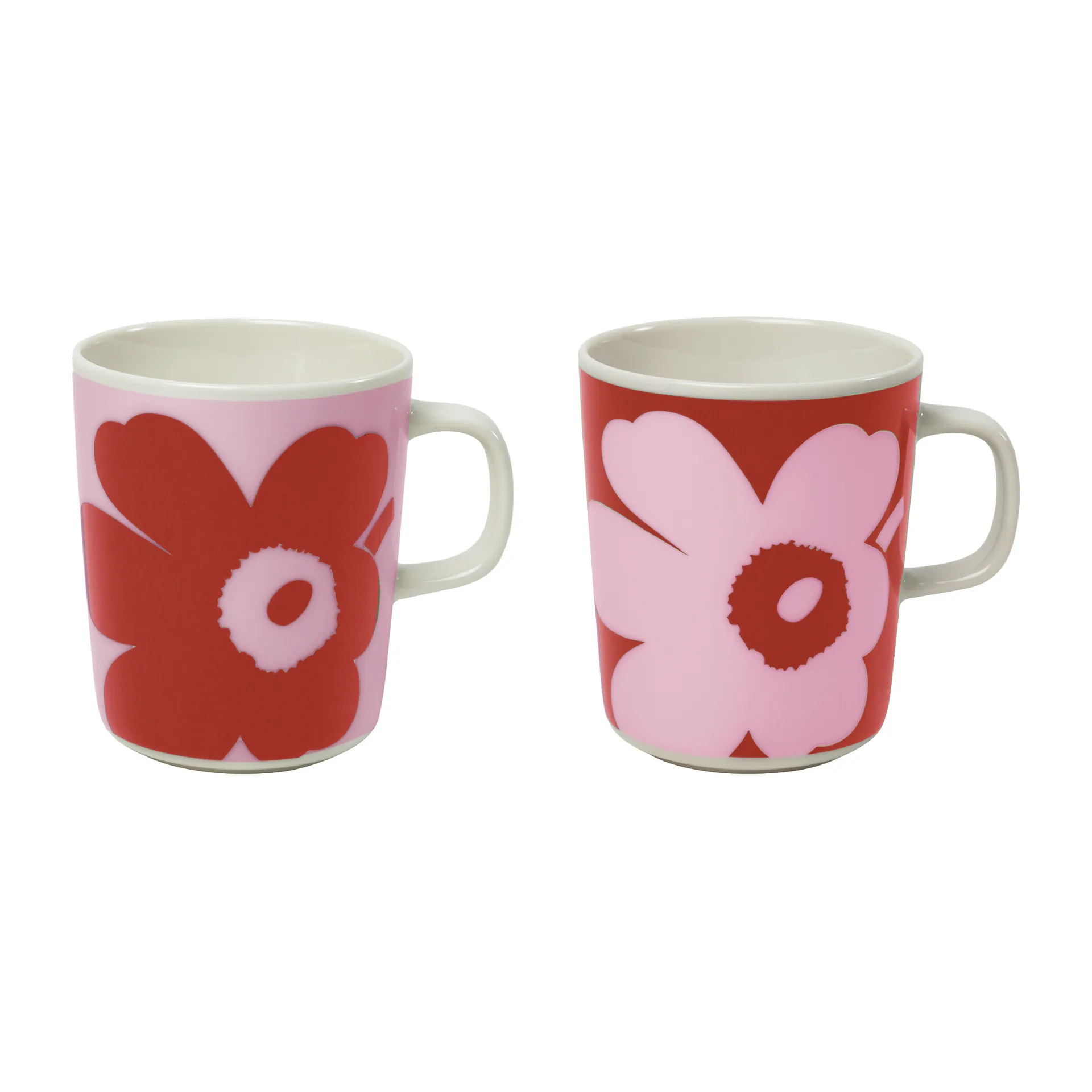 Juhla Unikko mug 25 cl 2-pack, Pink-red Marimekko