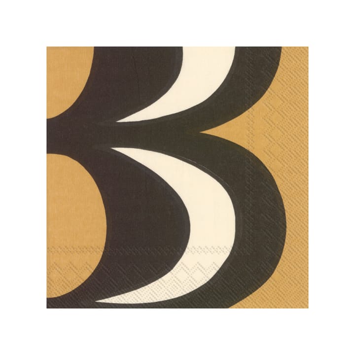 Kaivo napkin 33x33 cm 20-pack - Black-cream - Marimekko