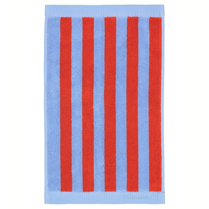 Kaksi Raitaa towel blue-red - 30x50 cm - Marimekko
