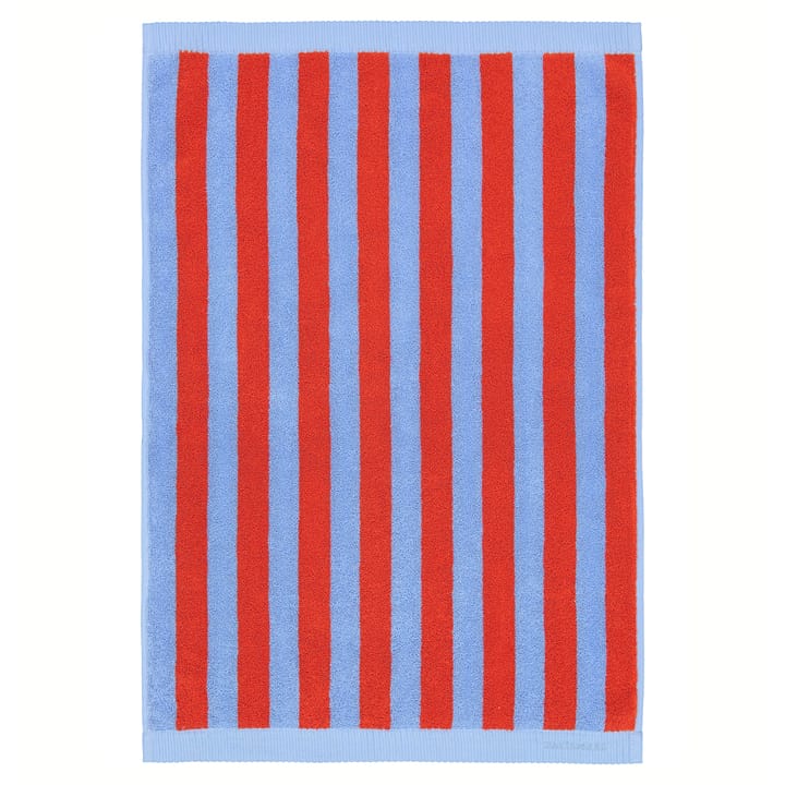 Kaksi Raitaa towel blue-red - 50x70 cm - Marimekko