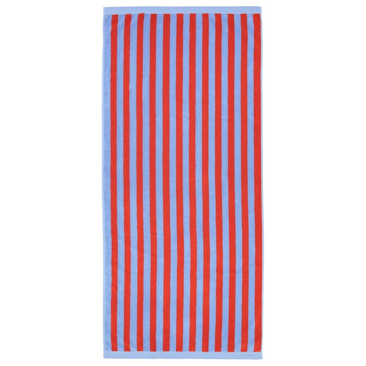 Kaksi Raitaa towel blue-red - 70x150 cm - Marimekko