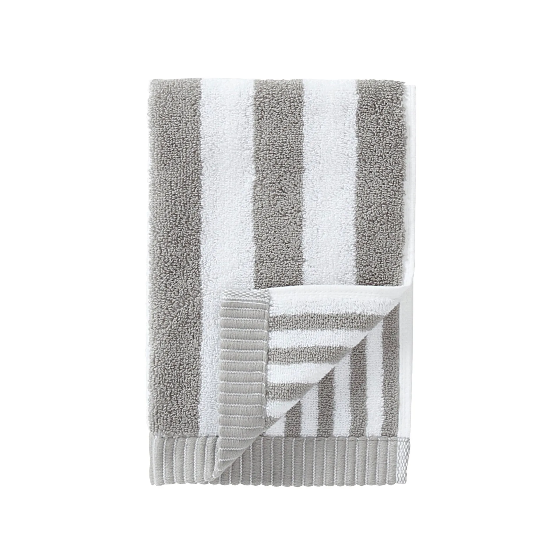 Kaksi Raitaa towel grey, guest towel Marimekko
