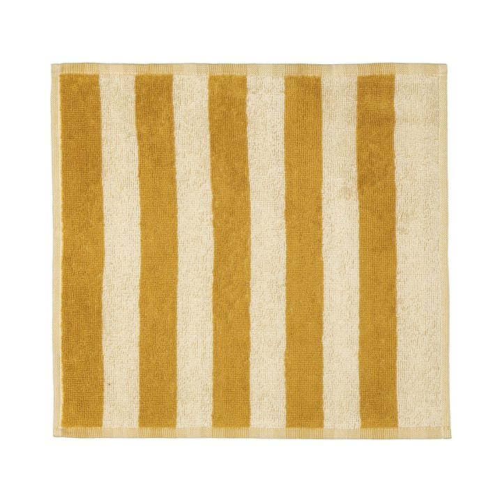 Kaksi Raitaa towel ochre-off white - 30x30 cm - Marimekko