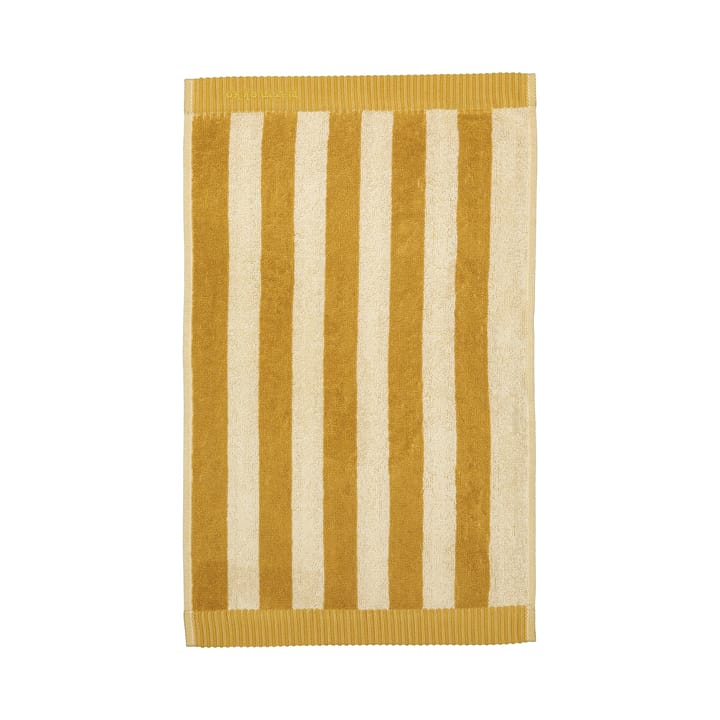 Kaksi Raitaa towel ochre-off white - 30x50 cm - Marimekko