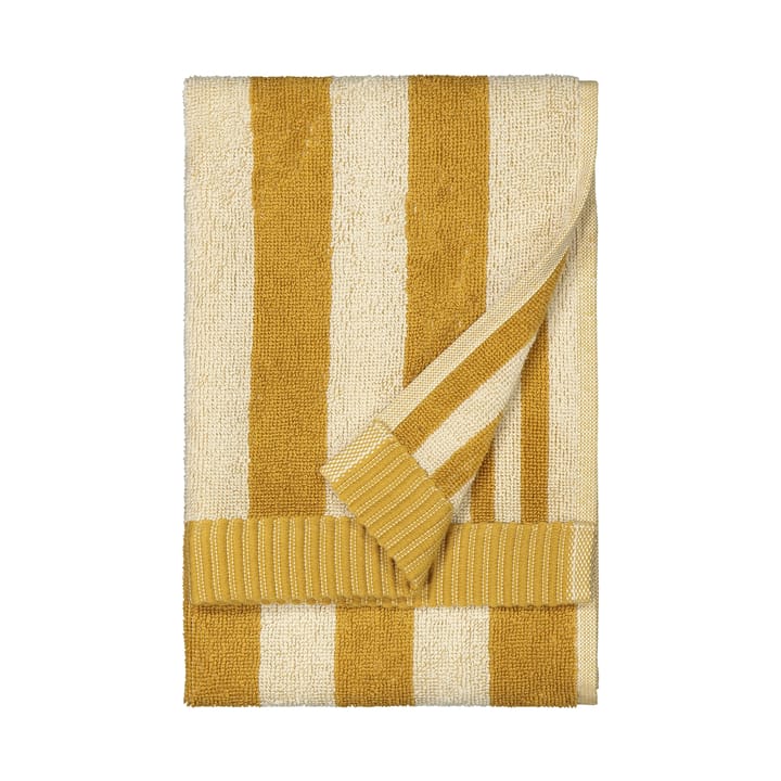 Kaksi Raitaa towel ochre-off white - 30x50 cm - Marimekko
