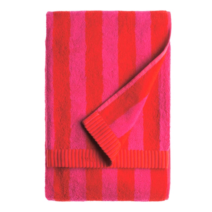 Kaksi Raitaa towel red, bath towel Marimekko