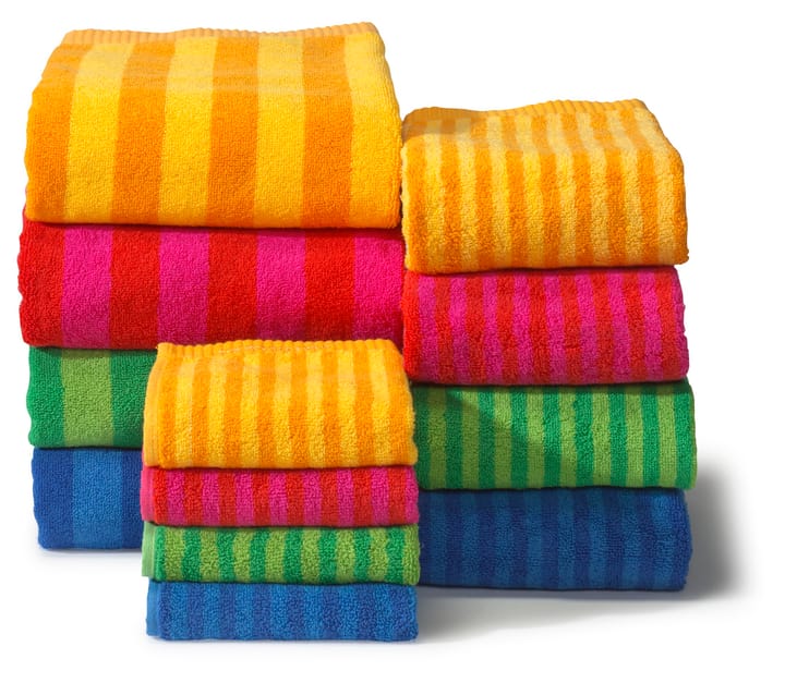 Kaksi Raitaa towel red, hand towel Marimekko