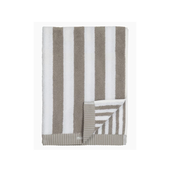 Kaksi Raitaa towel white-grey - 50x70cm - Marimekko