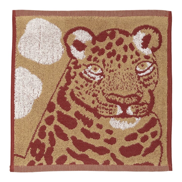 Kaksoset towel beige-burgundy - 30x30 cm - Marimekko