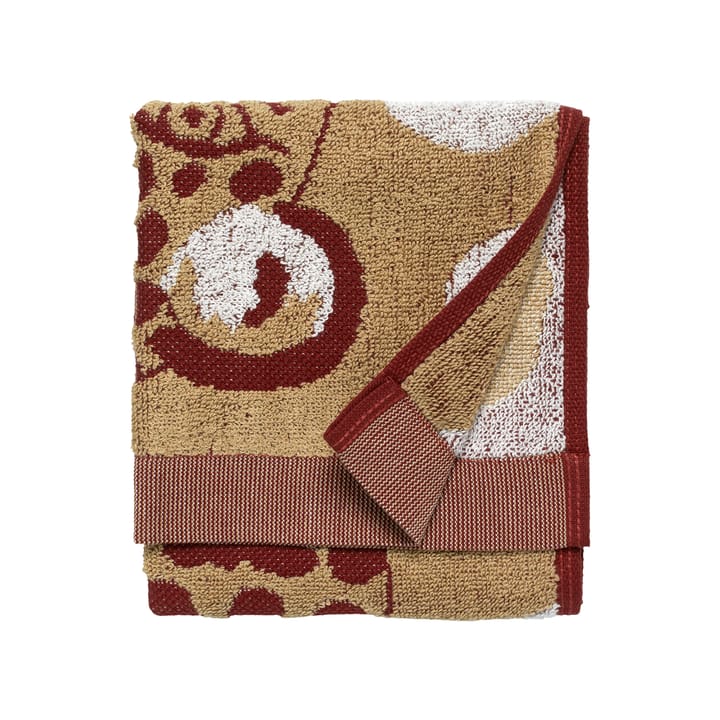 Kaksoset towel beige-burgundy - 30x50 cm - Marimekko