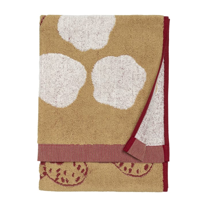 Kaksoset towel beige-burgundy - 50x70 cm - Marimekko