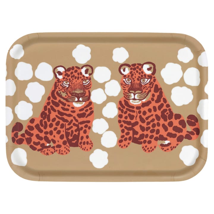 Kaksoset tray 20x27 cm - Beige-orange-brown - Marimekko