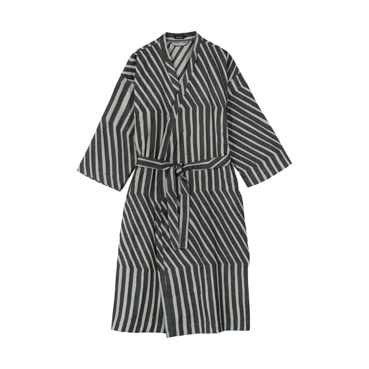 Kalasääski bathrobe - Off white-charcoal L/XL - Marimekko