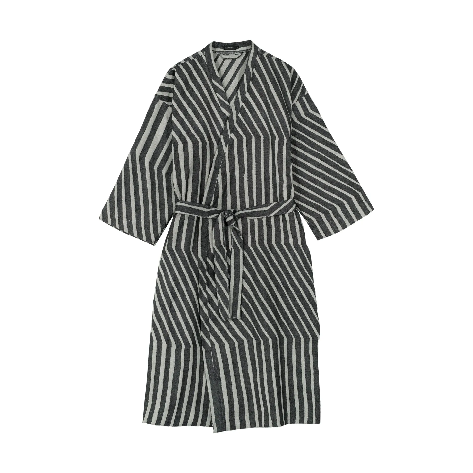 Kalasääski bathrobe, Off white-charcoal, S/M Marimekko