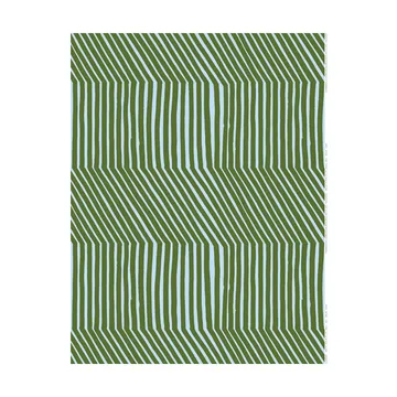 Kalasääski cotton fabric - Forest green-light blue - Marimekko