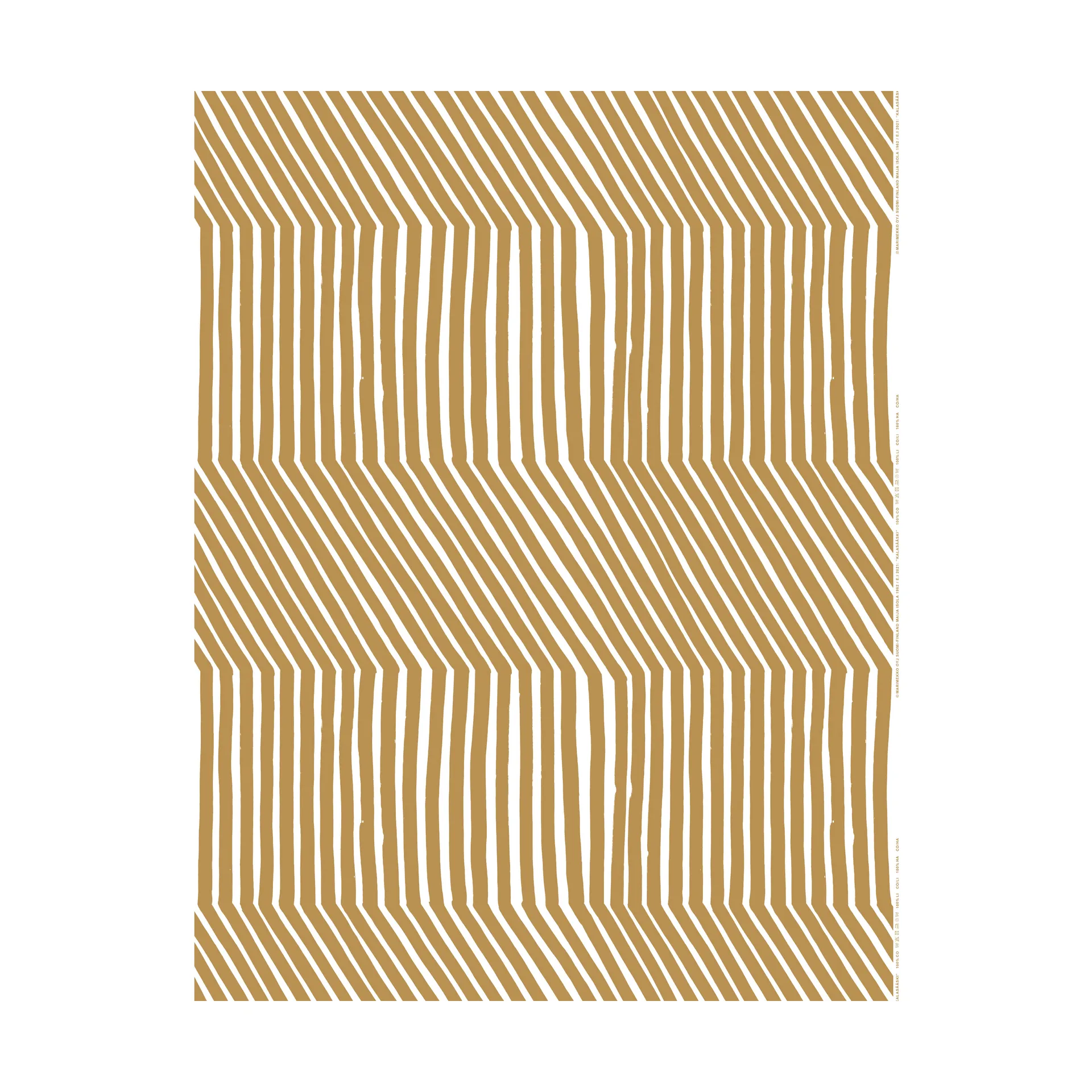 Kalasääski cotton fabric, White-straw Marimekko