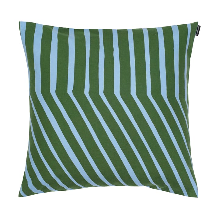 Kalasääski cushion cover 50x50 cm, Forest green-light blue Marimekko