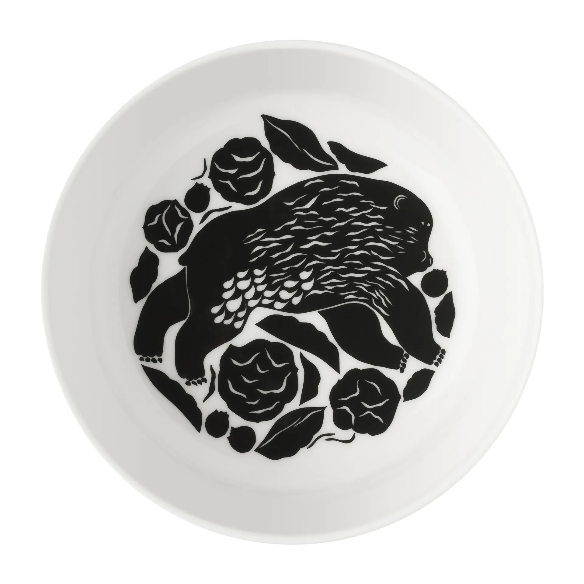 Karhuemo bowl 4 dl, White-dark green Marimekko